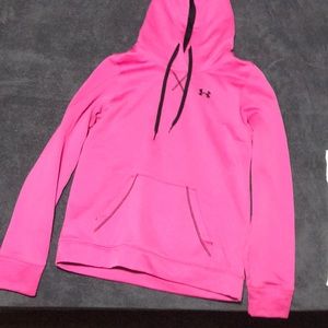 Pink under armor sweatshirt